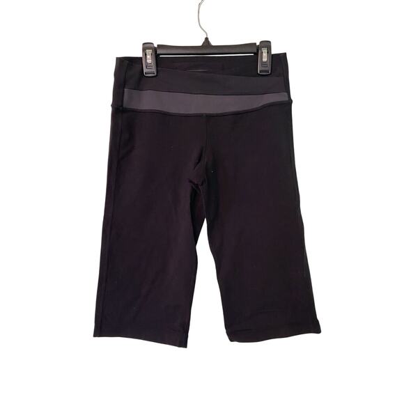 Lululemon Womens Size 6 Black Grey Astro Wunder Under Crop Leggings - Picture 1 of 5